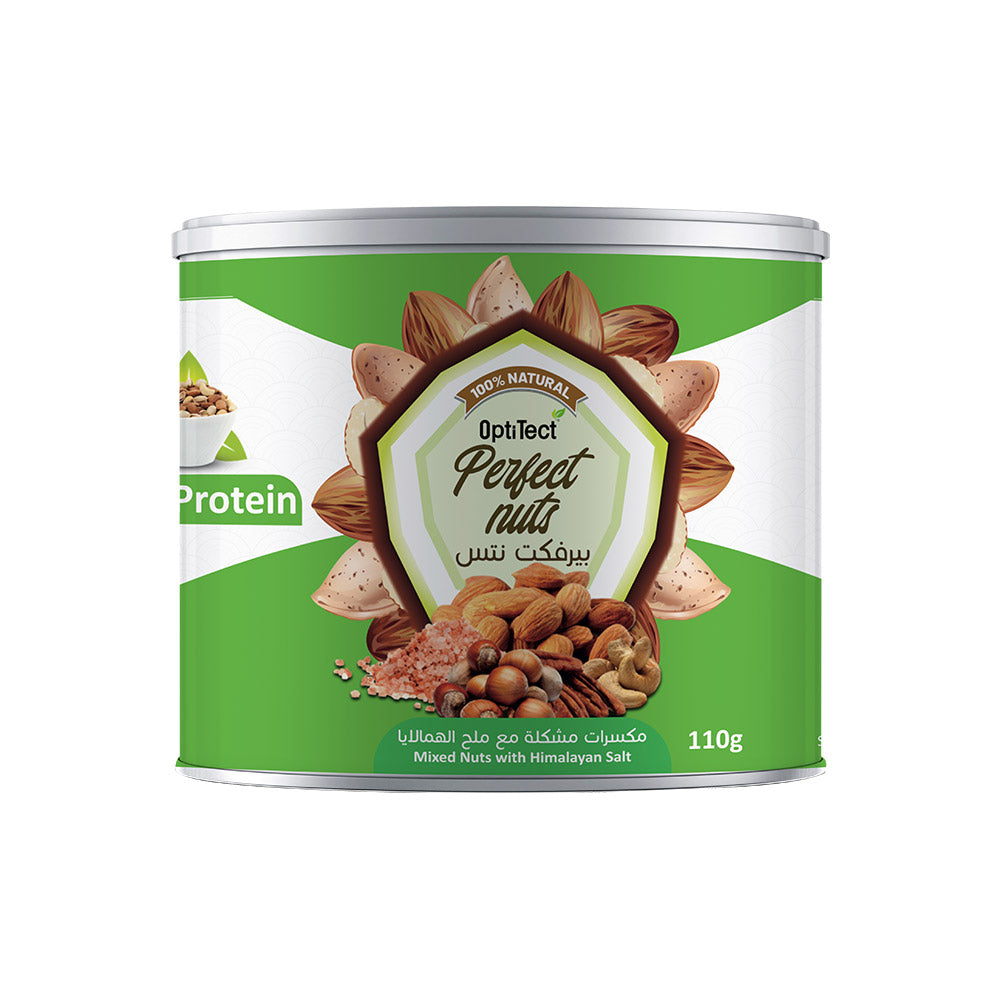 Optitect Perfect Nuts, 110 Gm, Fresh and Light Nuts, Source of Protein 18%