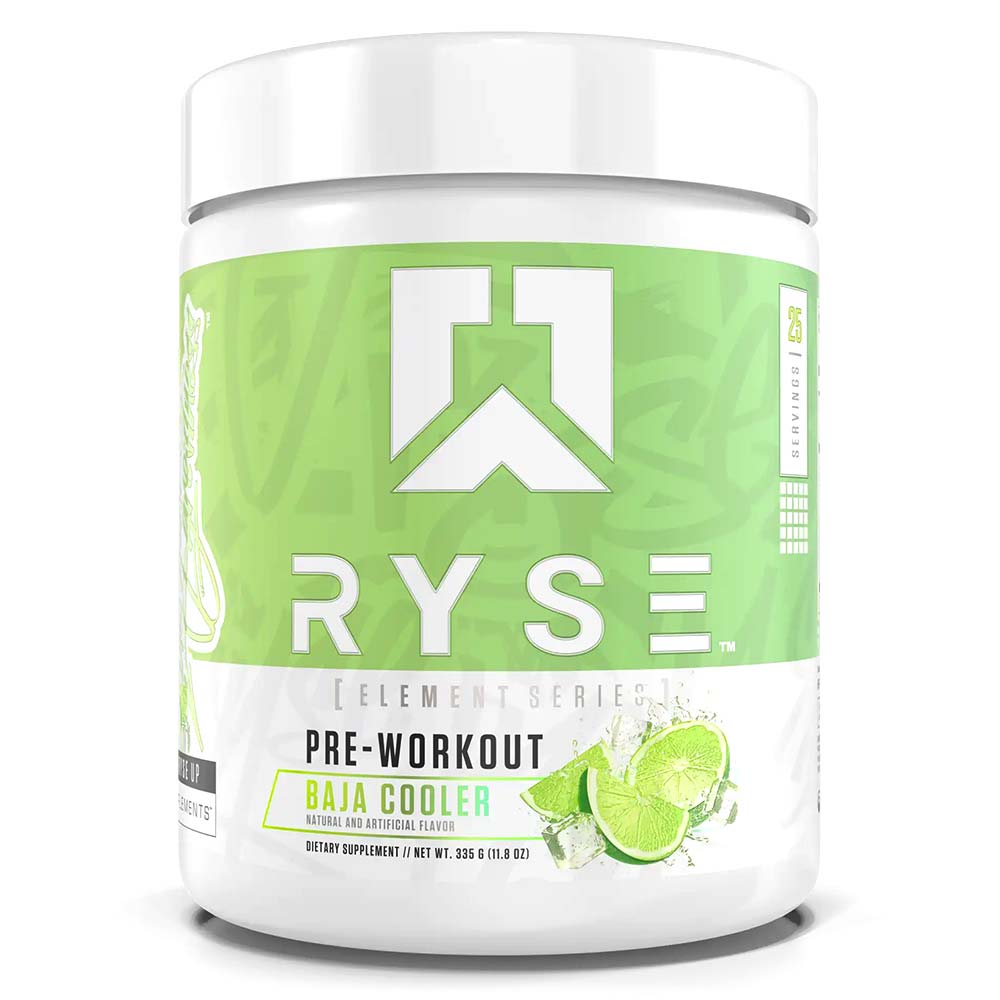 RYSE Element Pre Workout، Baja Cooler، 25، زيادة الضخ، الطاقة المتفجرة 