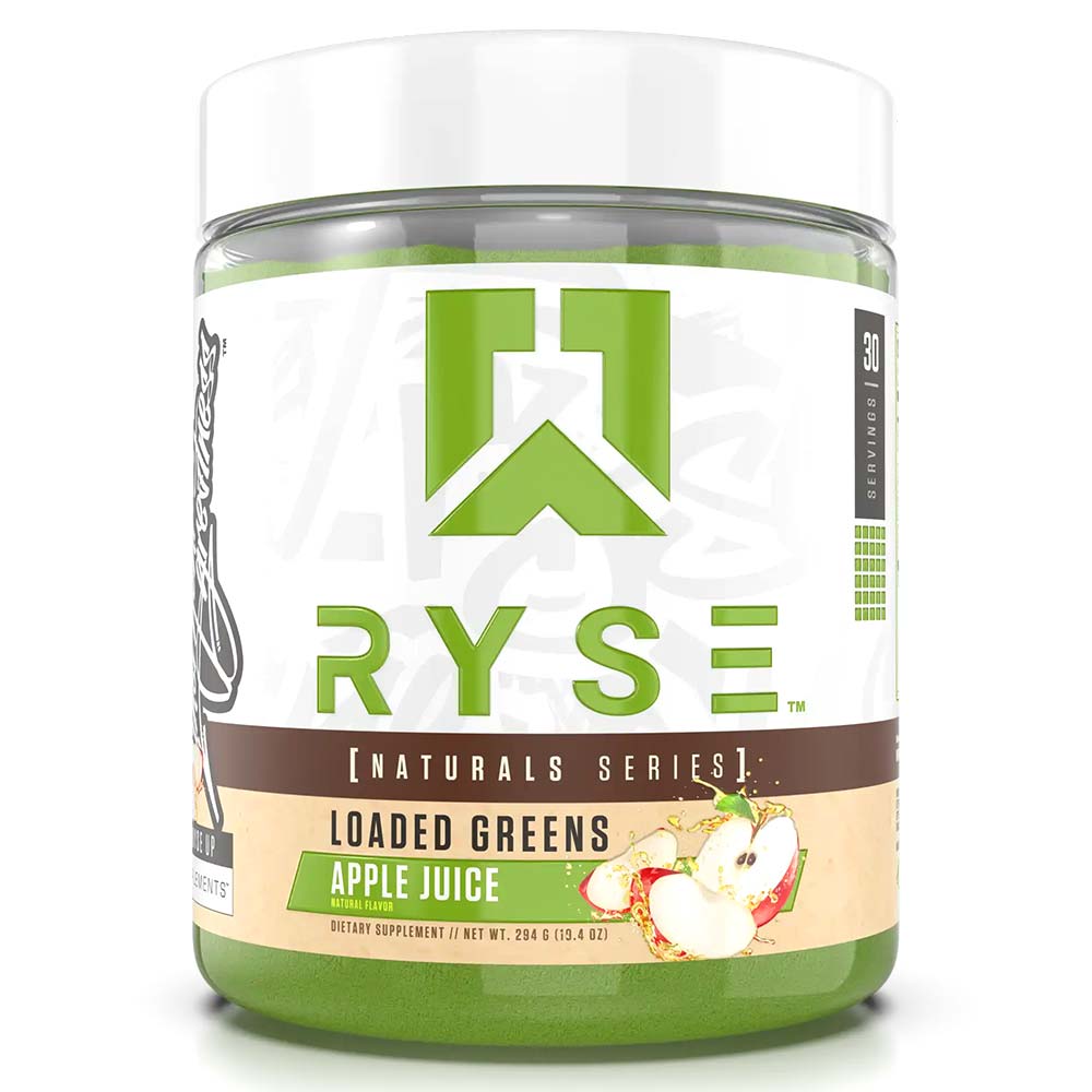 RYSE Loaded Greens, Apple Juice, 30, Detox, Energy, Digestion