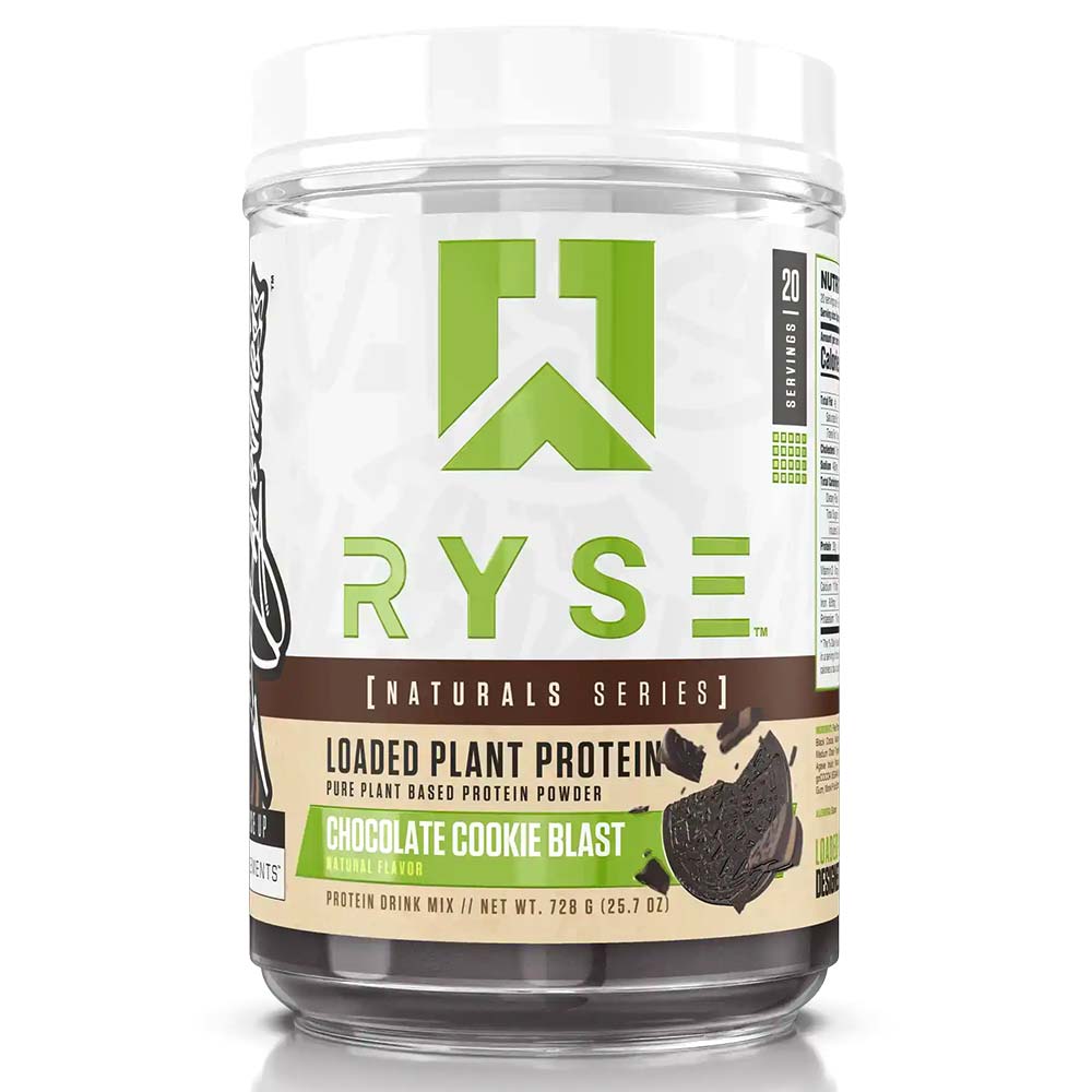 RYSE Loaded Plant Protein, Chocolate Cookie Blast, 20, Build Muscles, Support Recovery