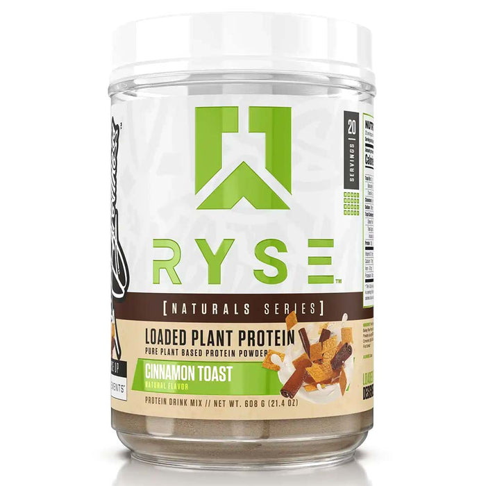 RYSE Loaded Plant Protein, Cinnamon Toast, 20, Build Muscles, Support Recovery