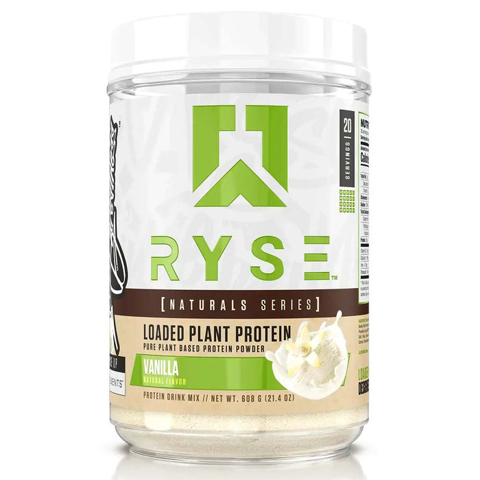 RYSE Loaded Plant Protein, Vanilla, 20, Build Muscles, Support Recovery