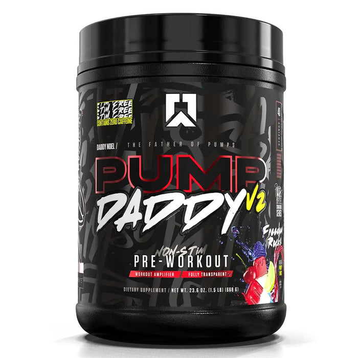 RYSE Pump Daddy V2 Non Stim Pre Workout, Freedom Ice, 40, Non Stimulant