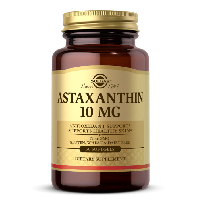 Solgar Astaxanthin, 10 mg, 30 Softgels, Antioxidant Protection, Supports Healthy Skin