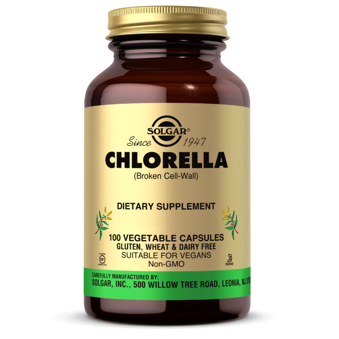 Solgar Chlorella, 100 Vegetable Capsules, Aiding Detox , An antioxidant