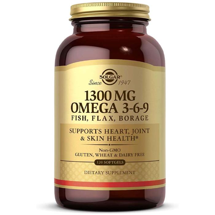 Solgar Efa Omega-3-6-9, 120 Softgels, 1300 mg, Support Brain Health, Support Heart Health