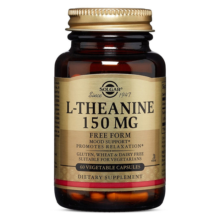 Solgar L-Theanine, 60 Veggie Capsules, 150 mg, Promotes Relaxation, Mood Support