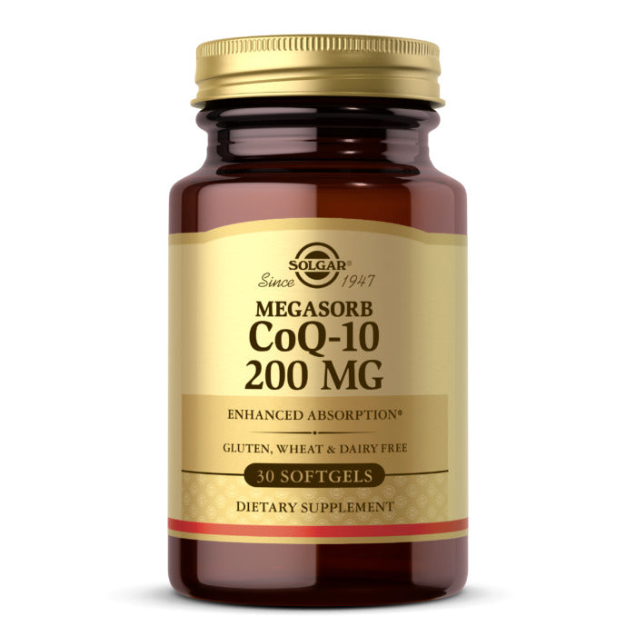 Solgar Megasorb Coq10, 200 mg, 30 Softgels, Antioxidant, Maintain Cardiovascular Health