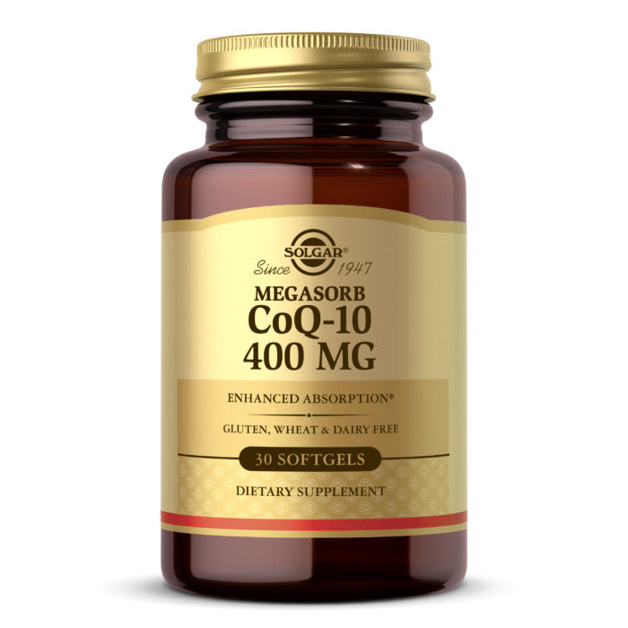 Solgar Megasorb Coq10, 400 mg, 30 Softgels, Antioxidant, Maintain Cardiovascular Health