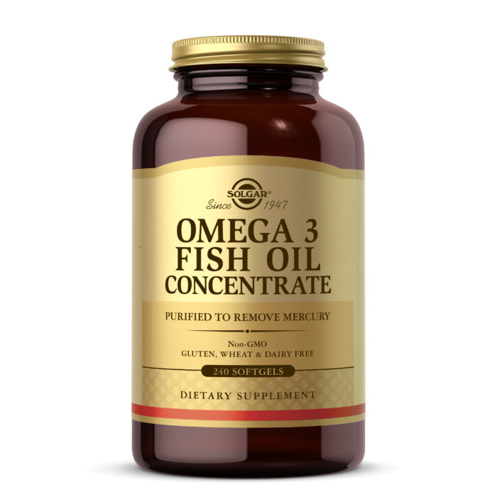 Solgar Omega-3 Fish Oil Concentrate, 240 Softgels, Natural Source Of Good Fats