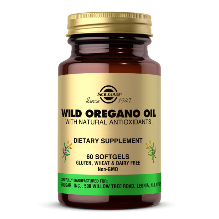 Solgar Wild Oregano Oil, 60 Softgels, Support Immune, Fight Aging of Cells