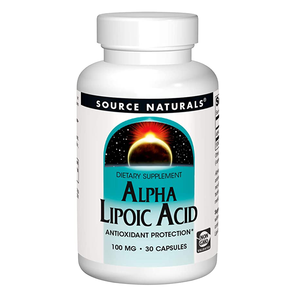 حمض ألفا ليبويك من Source Naturals، 100 مجم، 30 قرصًا، مضاد للأكسدة قوي