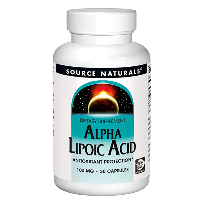 Source Naturals Alpha Lipoic Acid, 100 mg, 30 Tablets, Potent Antioxidant