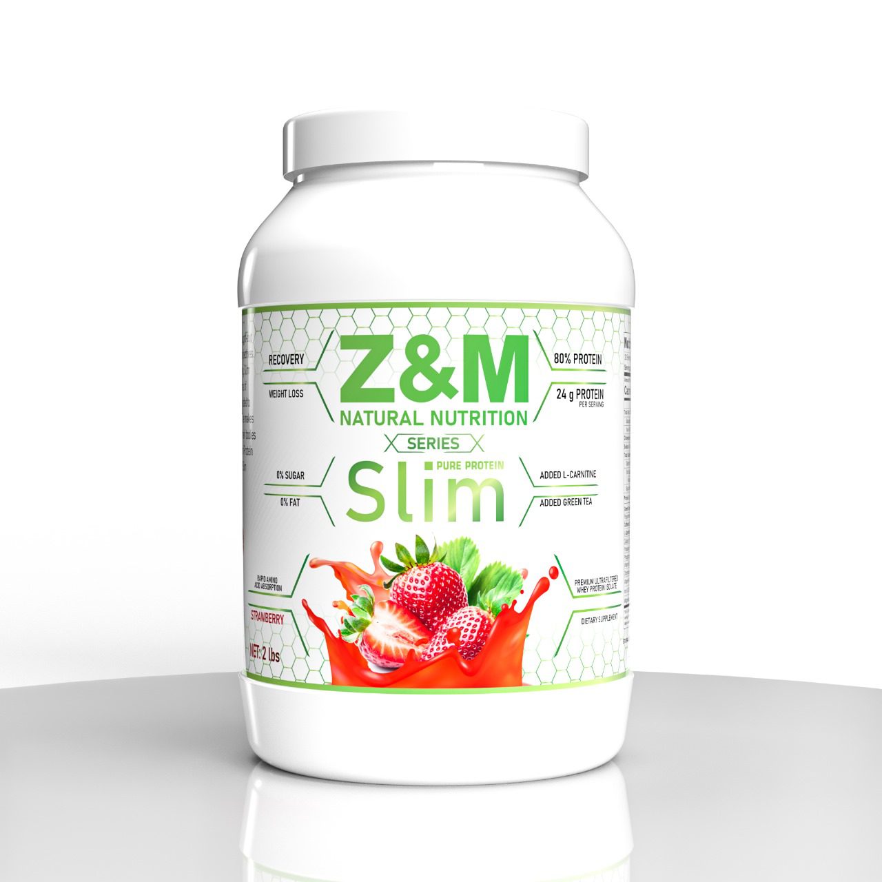 Z&M HARDCORE Slim Protein Strawberry 907 grams