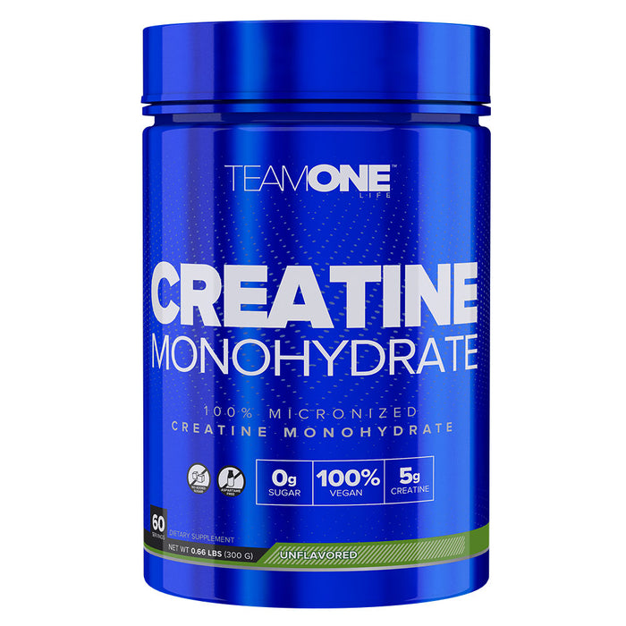 Team One Pure Creatine Monohydrate, Cherry Lime, 60, Boosts Exercise Power