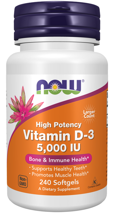 Vitamin D-3 5000 IU - 240 Softgels