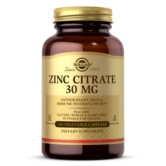 Zinc Citrate 30mg - 100 Veg Capsules