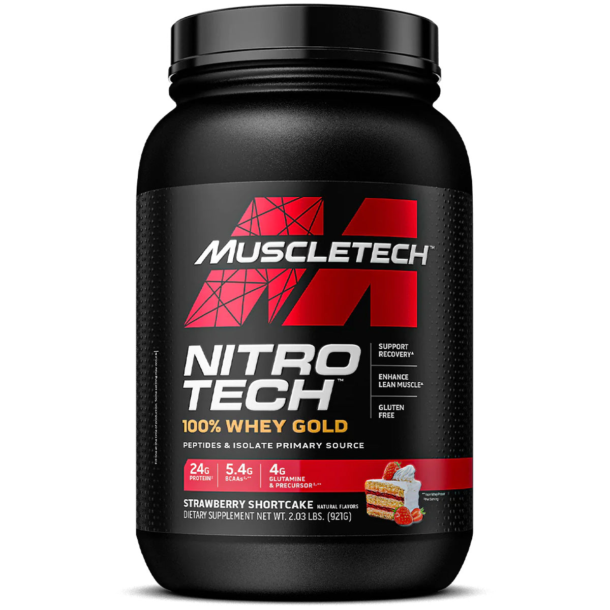 Muscletech Nitro Tech Whey Gold, 2 LB, Build more Strength and Muscle