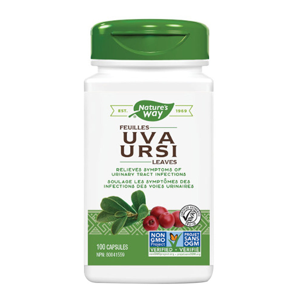 Nature's Way Uva Ursi Leaves, 100 Veggie Capsules, 480 mg, Antioxidant