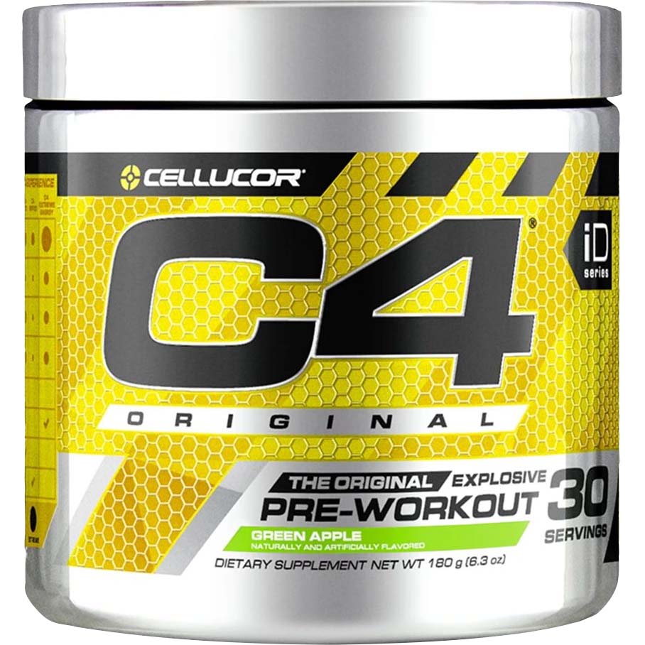 Cellucor C4 Original, Green Apple, 30, 150mg of Caffeine, 1g Arginine AKG