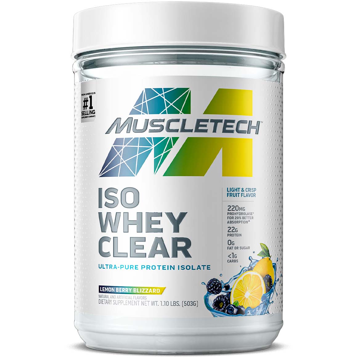 Muscletech Iso Whey Clear, Orange Dreamsicle, 1LB, 20% Better Amino Absorption