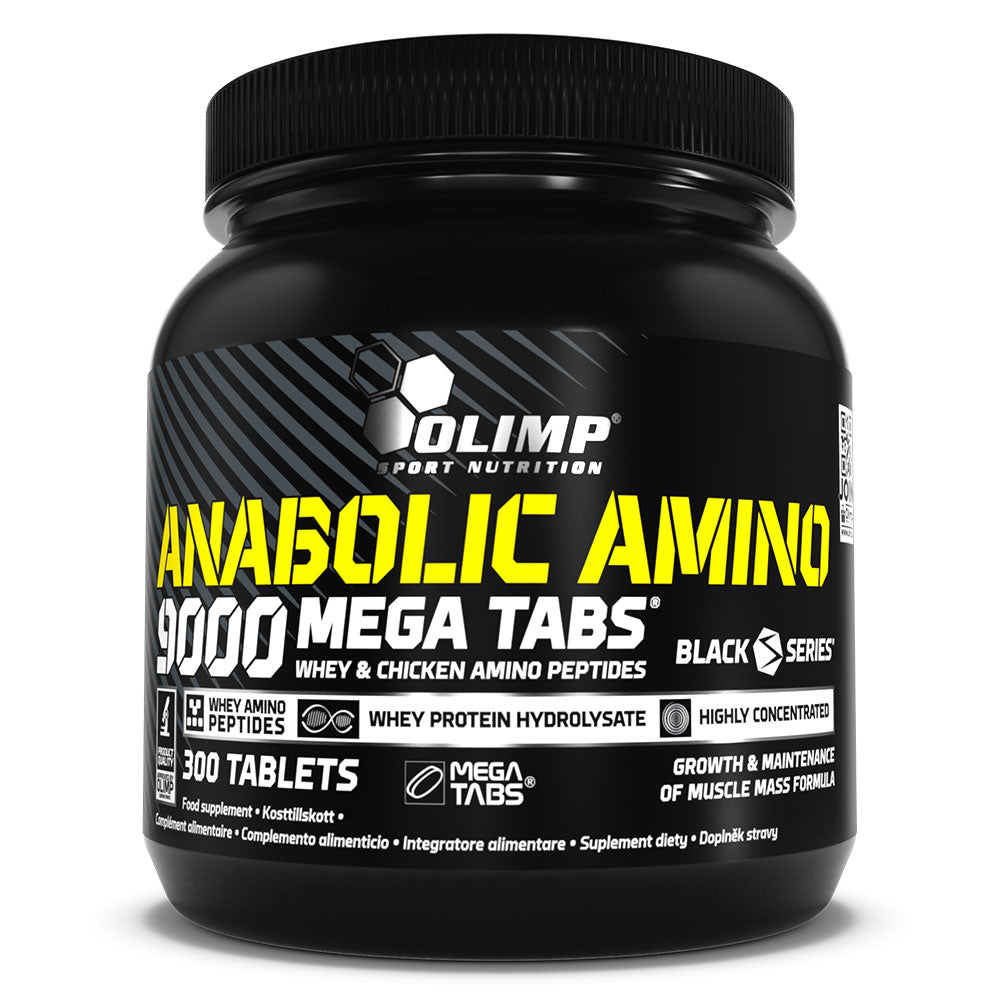 Olimp Anabolic Amino 9000 Mega Tabs, 300 Tablets, Easier Body Shaping, Support in Building & Maintaining Muscle Mass