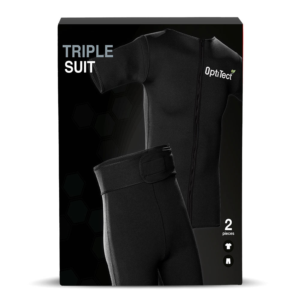 Laperva Triple Suit, Black, Increases Metabolism, Perfect Fit, Sauna Effect