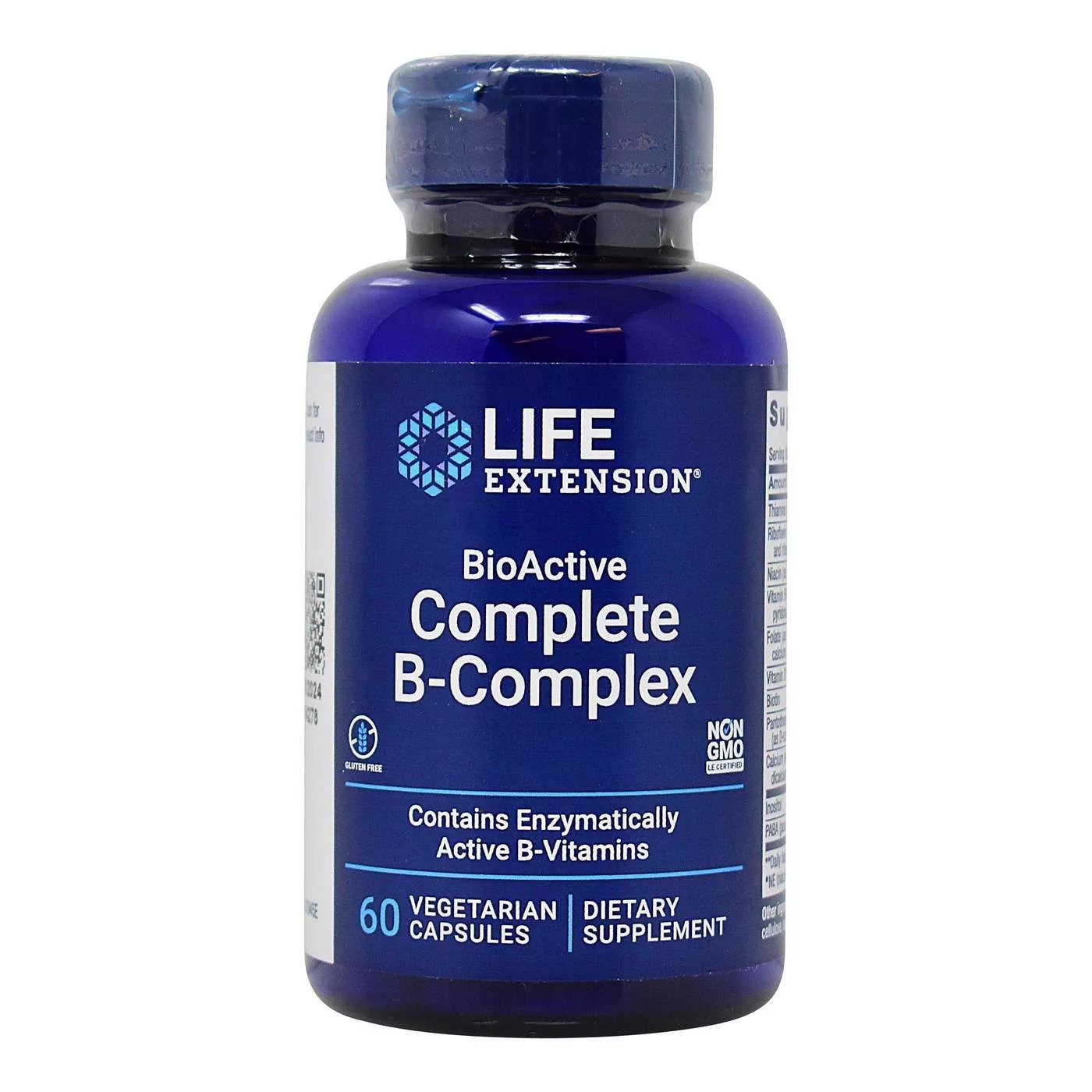 Life Extension Bio Active Complete B Complex, 60 Veggie Capsules, Boosts Energy Production