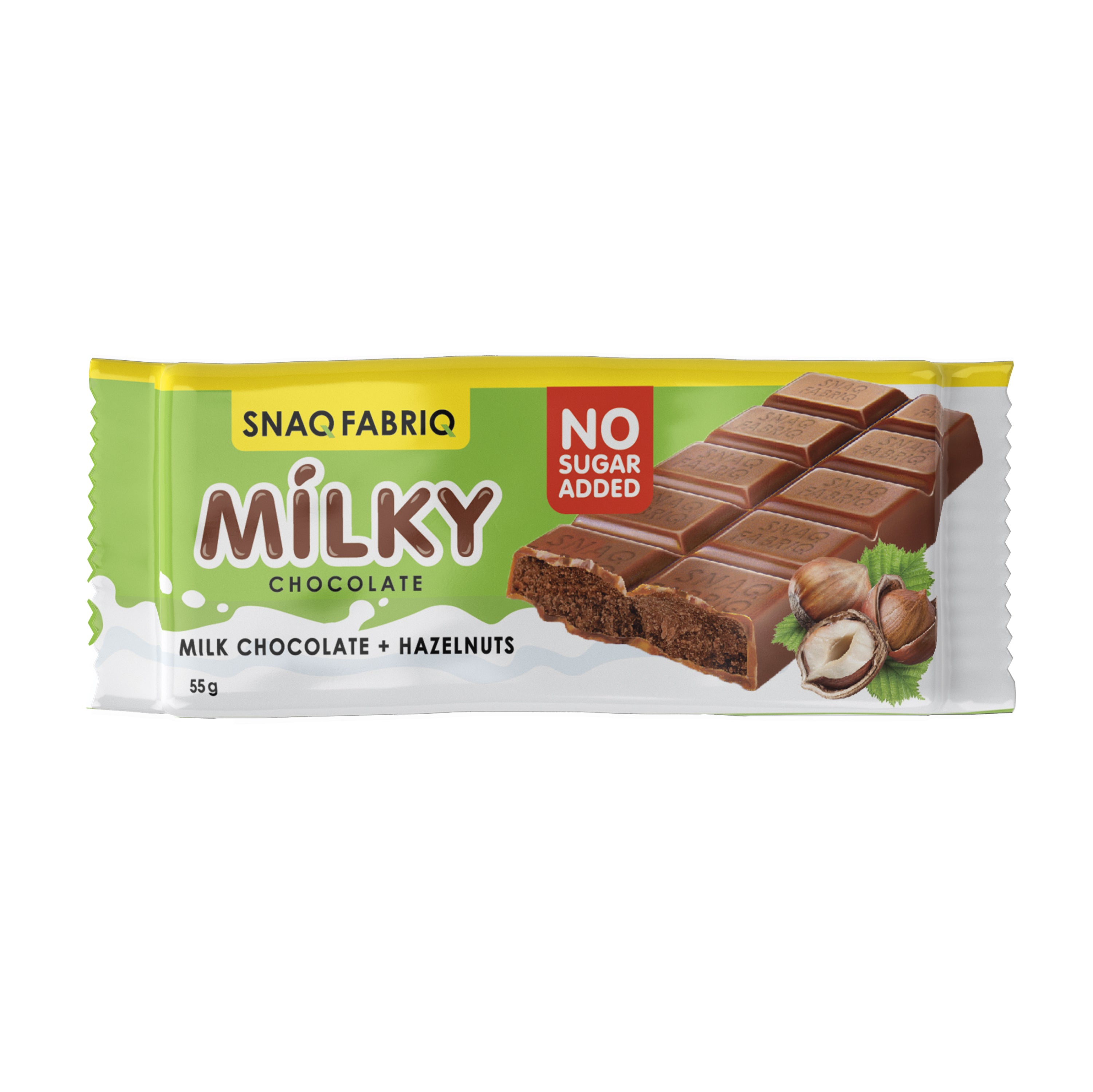 Snaq Fabriq Milk Chocolate With Filing, Milk Chocolate With Choco Nut Filling, 55 G