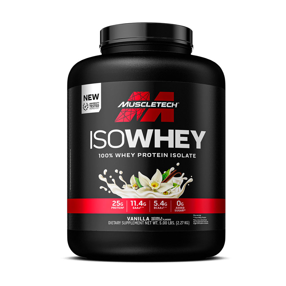Muscletech Isowhey, Vanilla, 5 LB, Build Lean Muscle, Increase Strength