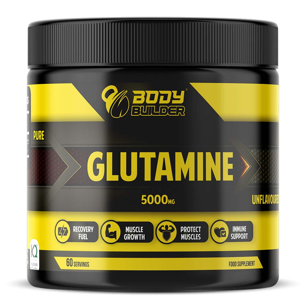 Body Builder Glutamine, 60, Unflavored, 5000 Mg L-Glutamine, Supports Muscle Recovery
