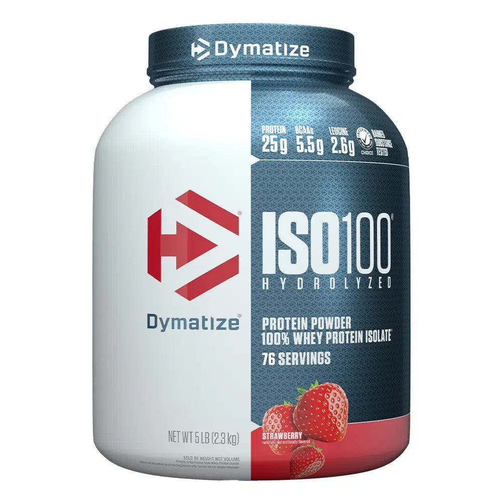 Dymatize ISO 100 Hydrolyzed whey protein isolate 5 LB, Gain in Muscle Size and Strength