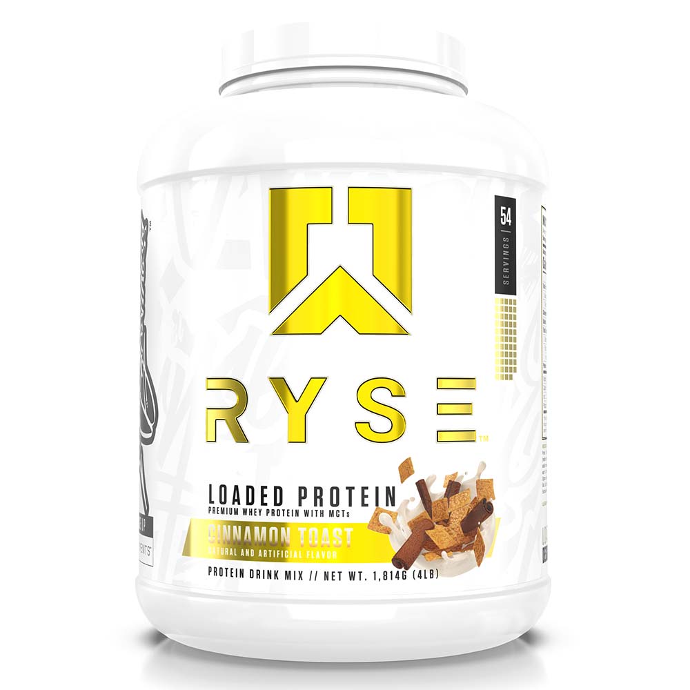 RYSE Loaded Whey Protein, 54, Premium Whey Protein, Probiotic Fibers