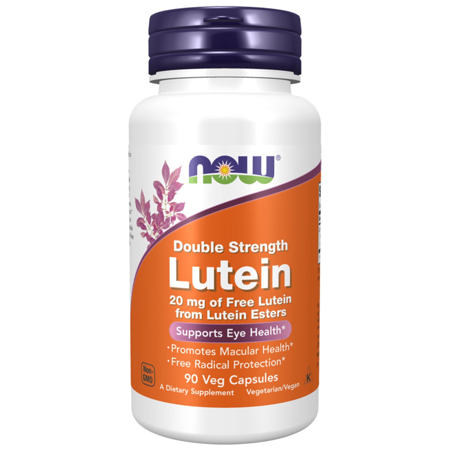 Now Lutein Double Strength, 90 Veggie Capsules, 20 mg, Antioxidant Support