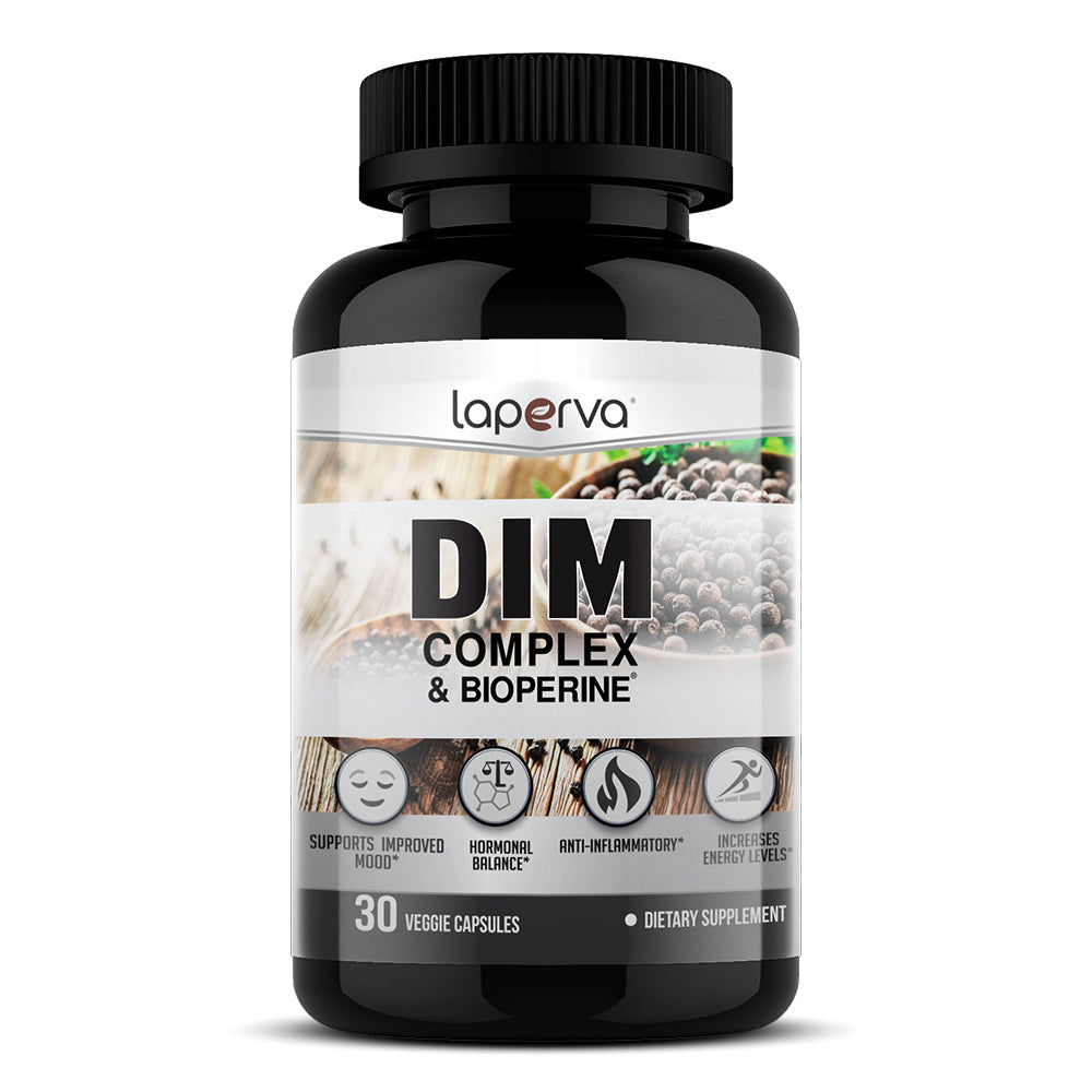 Laperva Dim Complex & Bioperine, 30 Veggie Capsules, Supports Improved Mood
