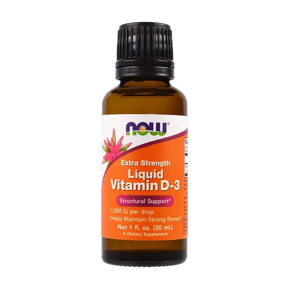 Now Liquid Vitamin D 3, 59 ML, 400 IU, 400 IU per 4 drops, Helps Maintain Strong Bones