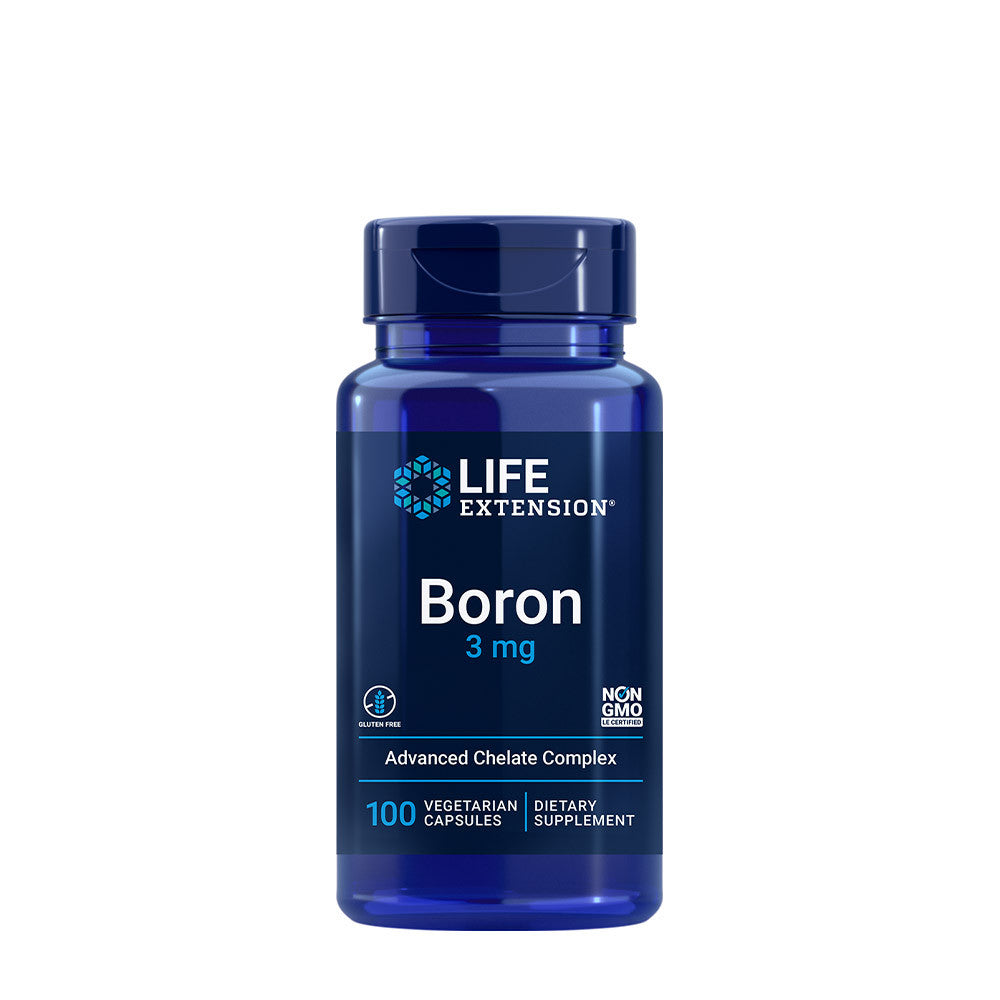 Life Extension Boron, 100 Veggie Capsules, 3 mg, Supports Healthy Bones