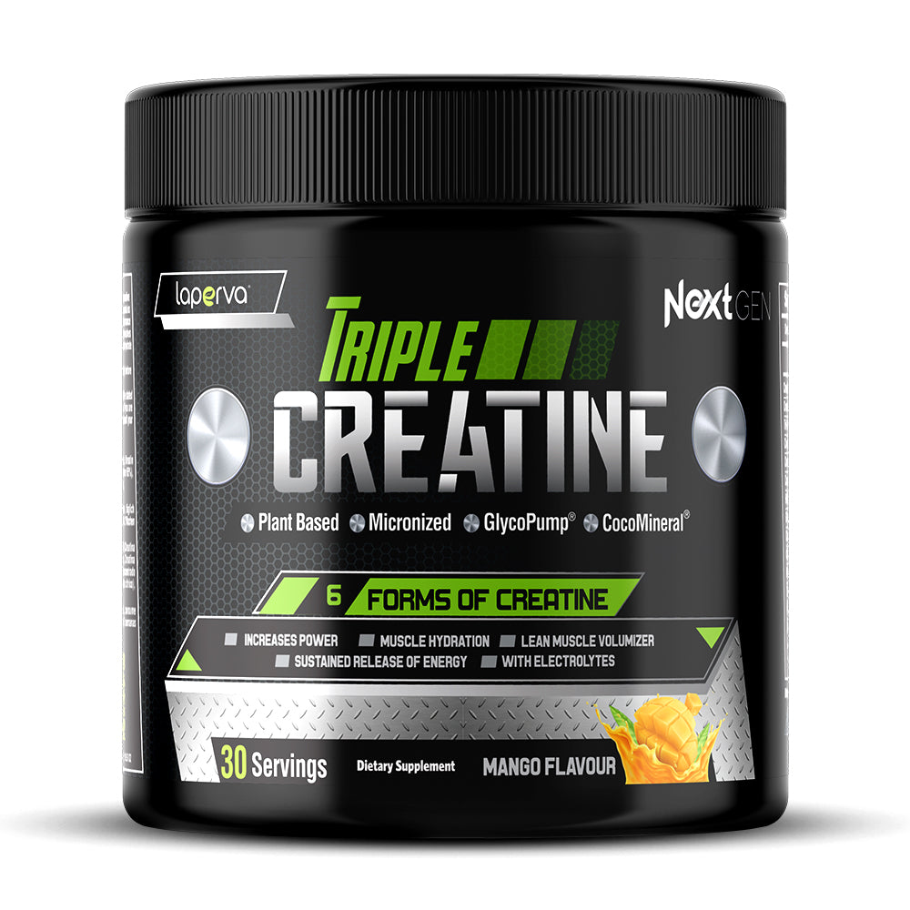 Laperva Triple Creatine Next Gen, Mango, 270 gm, Anti-Fatigue, Support Energy Production