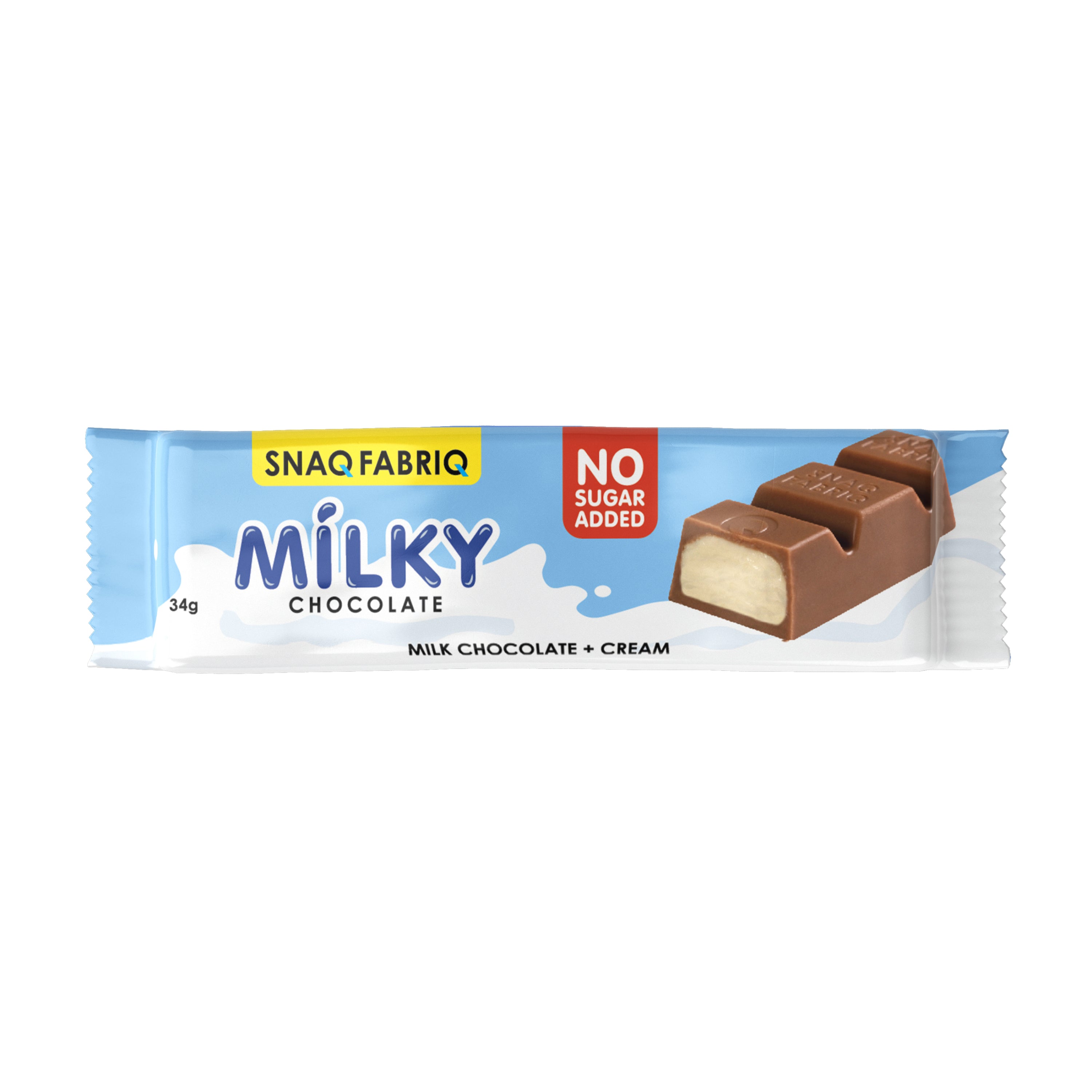 Snaq Fabriq Milk Chocolate With Filing, Milk Chocolate With Creamy Filling, 34 Gm
