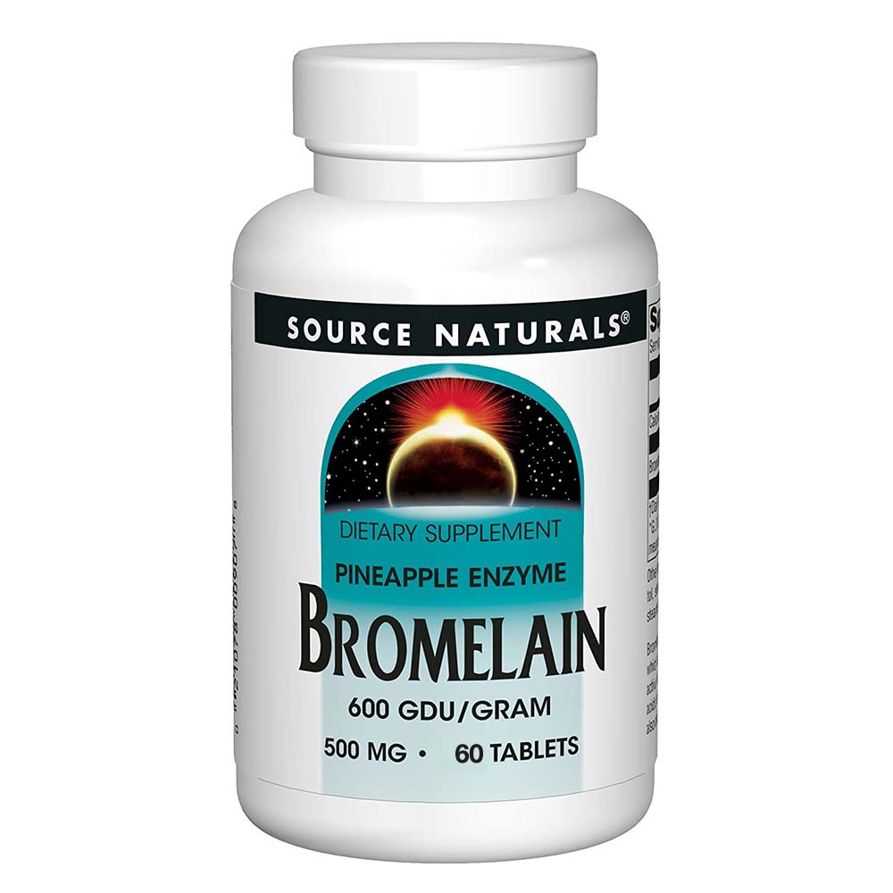 Source Naturals Bromelain, 500 mg, 60 Tablets, Natural Enzyme FromPineapple