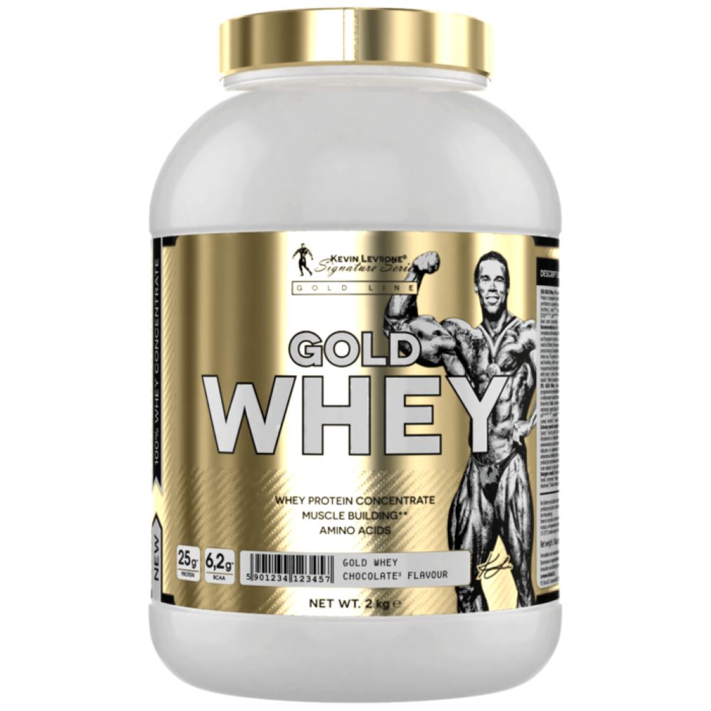 Kevin Levrone 100% Gold Whey, 2 Kg, High-Quality Whey Protein Concentrate