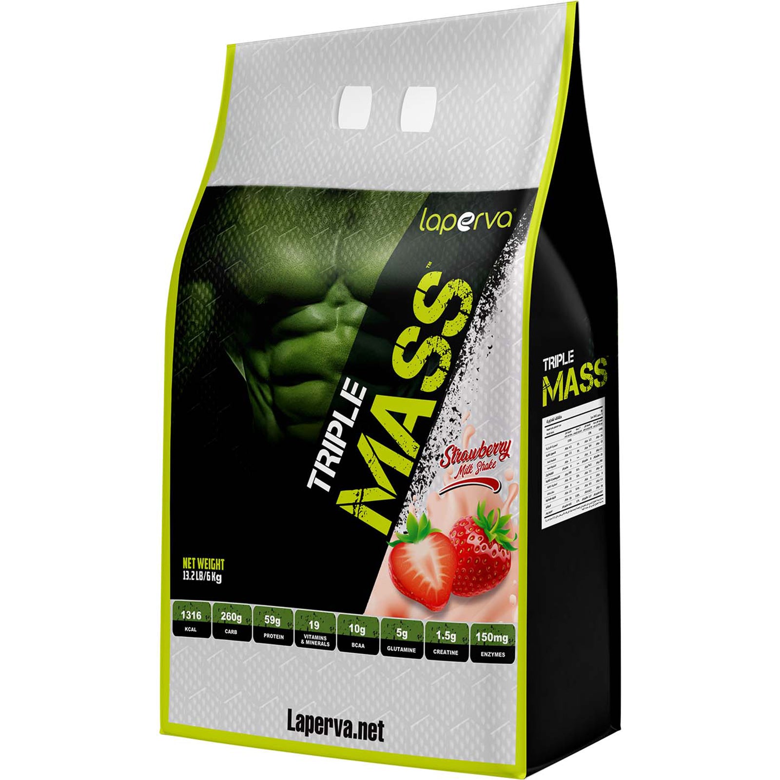 Laperva Triple Mass Gainer,13 LB, More Than 59 Grams of High-Quality Protein