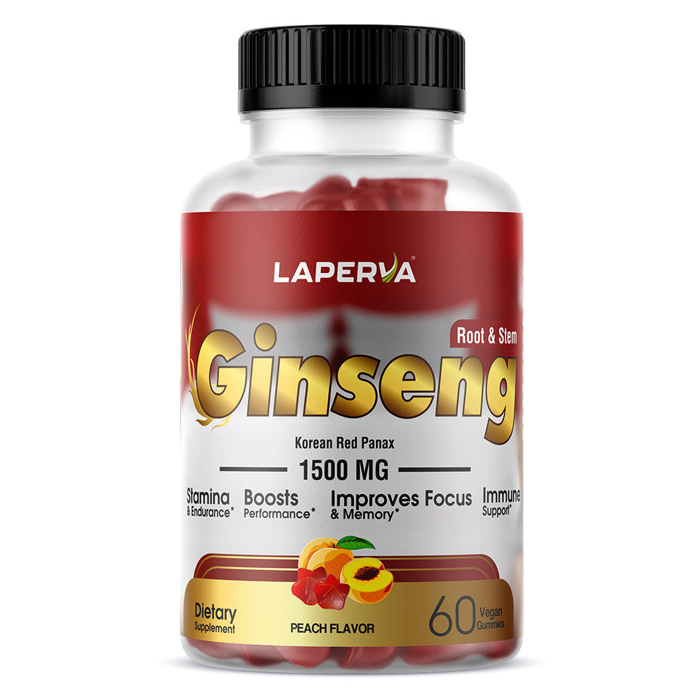 Laperva Ginseng, 60 Veggie Gummies, 1500 mg, Immune Support, Stamina & Endurance