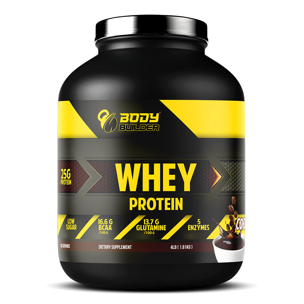 Body Builder Whey Protein,4 LB, 25 g of Whey Protein Per 1 Scoop