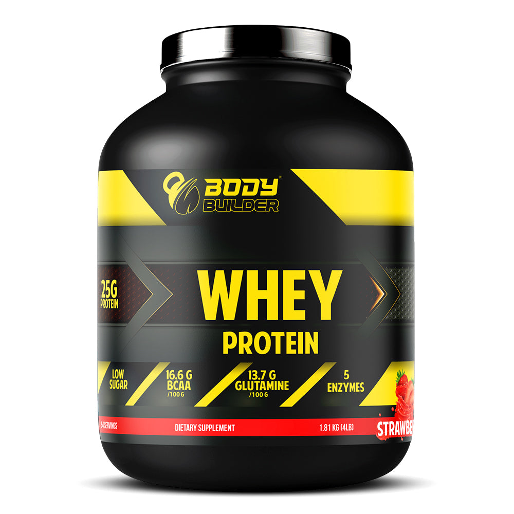 Body Builder Whey Protein,4 LB, 25 g of Whey Protein Per 1 Scoop