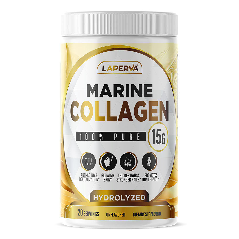 laperva Marine Collagen 100% Pure, Unflavored, 300 Gm, Anti-aging and Revitalization