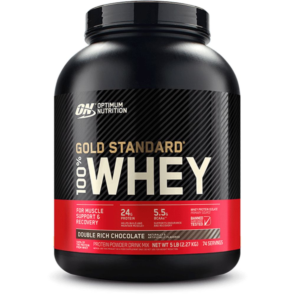 Optimum Nutrition Gold Standard 100% Whey Protein, 5 LB, 24 Grams of Protein