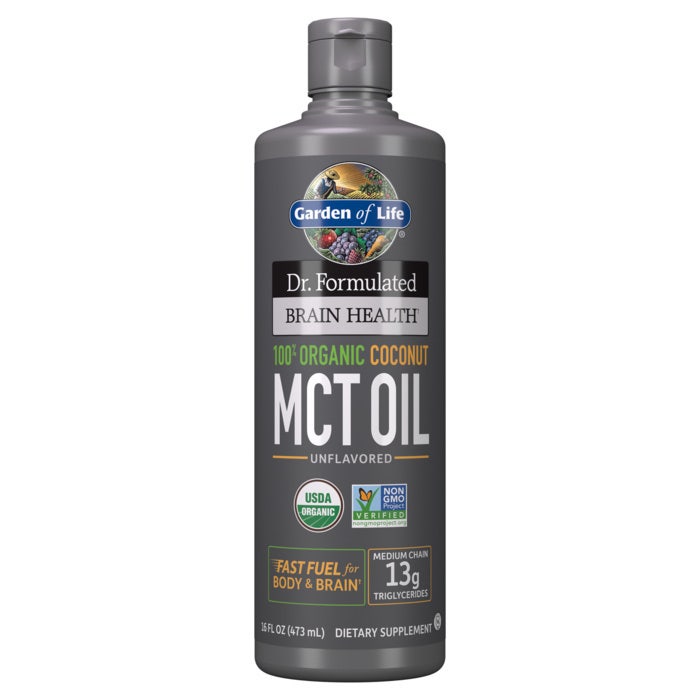 Garden Of Life Organic Coconut MCT Oil, Unflavored, 473 Ml, Supports Brain Health