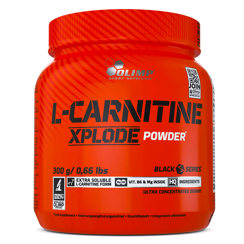 Olimp Sport Nutrition L-Carnitine Xplode Powder, Orange, 300 Gm, Converting Fat Into Energy