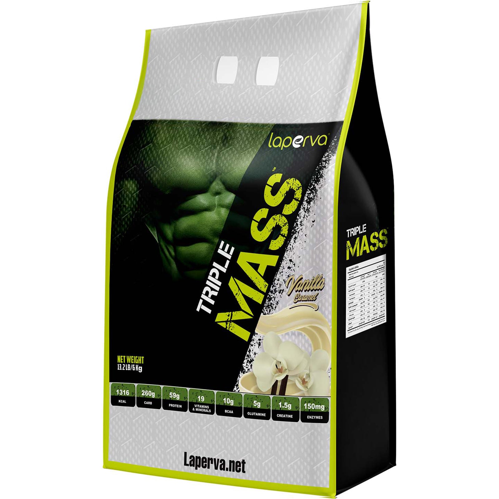 Laperva Triple Mass Gainer,13 LB, More Than 59 Grams of High-Quality Protein